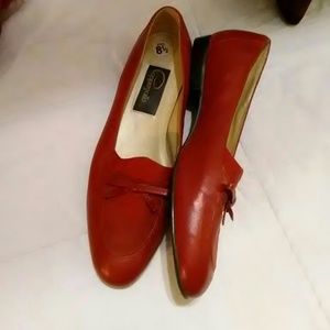 Cappagallo Red Leather Flats, size 8.5